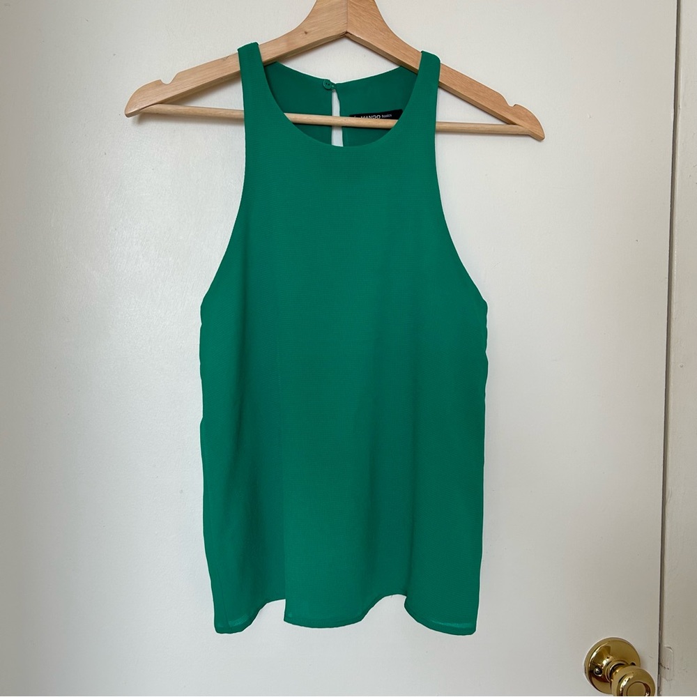 Mango Halter Tank Top, Green